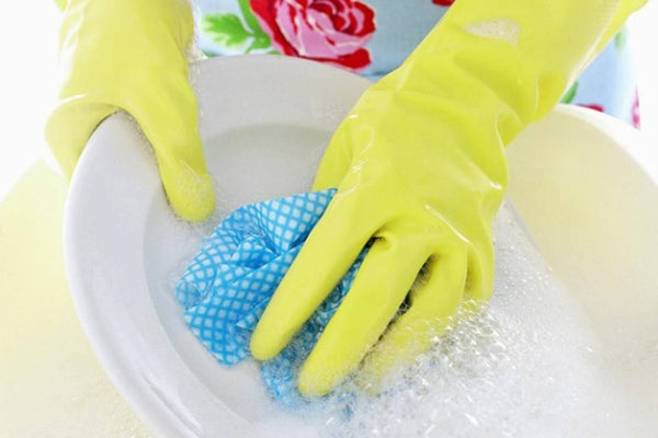 Stretchable Reusable Hand Gloves for Washing Cleaning Kitchen Garden