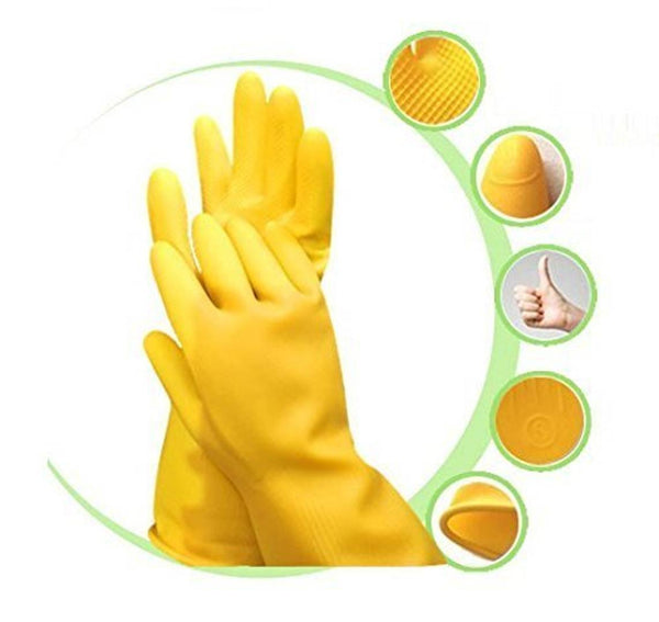 Stretchable Reusable Hand Gloves for Washing Cleaning Kitchen Garden