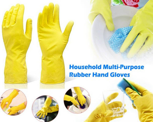 Stretchable Reusable Hand Gloves for Washing Cleaning Kitchen Garden