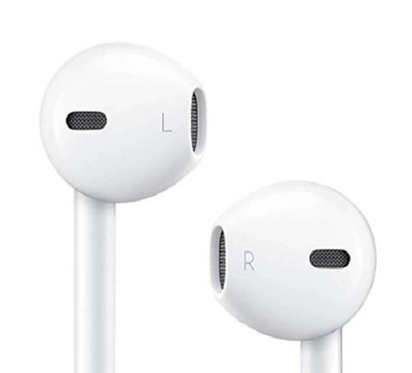 High bass wired in-ear phones with 3.5 mm jack and mic for all android, Color-White