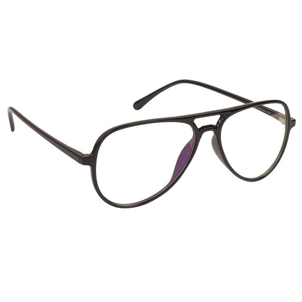 Black Aviator Full Rim UV Protected Spectacle