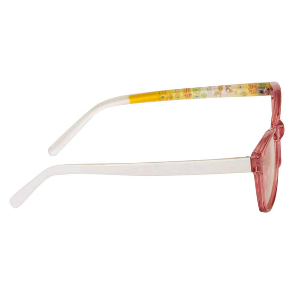Red Rectangular Full Rim UV Protected Spectacle