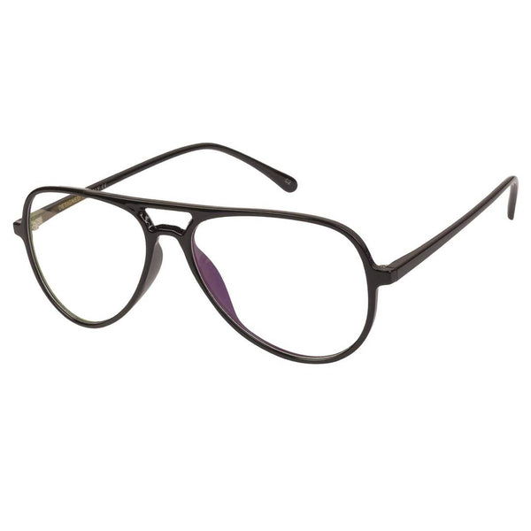 Black Aviator Full Rim UV Protected Spectacle