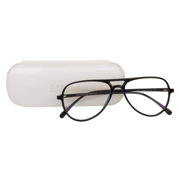 Black Aviator Full Rim UV Protected Spectacle