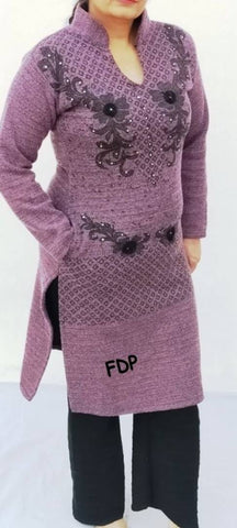 Woollen Kurti Plazzo Set