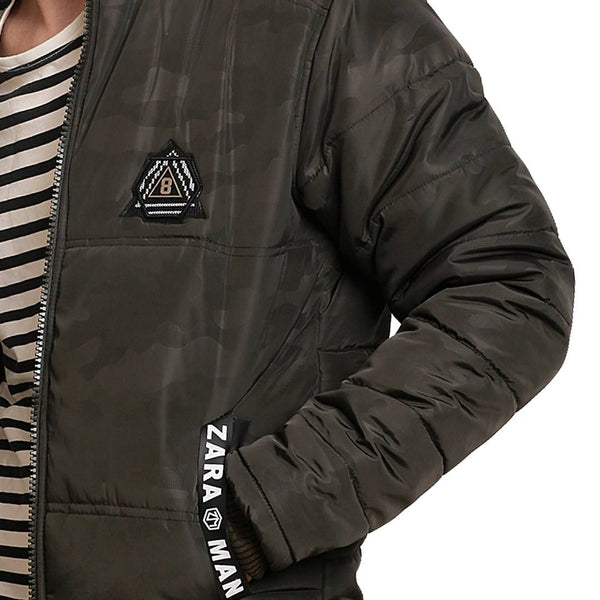 Stylish Black Nylon Jacket For Men